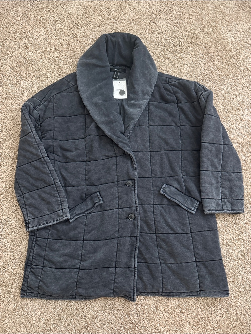 Forever 21 Button Down Quilted Jacket